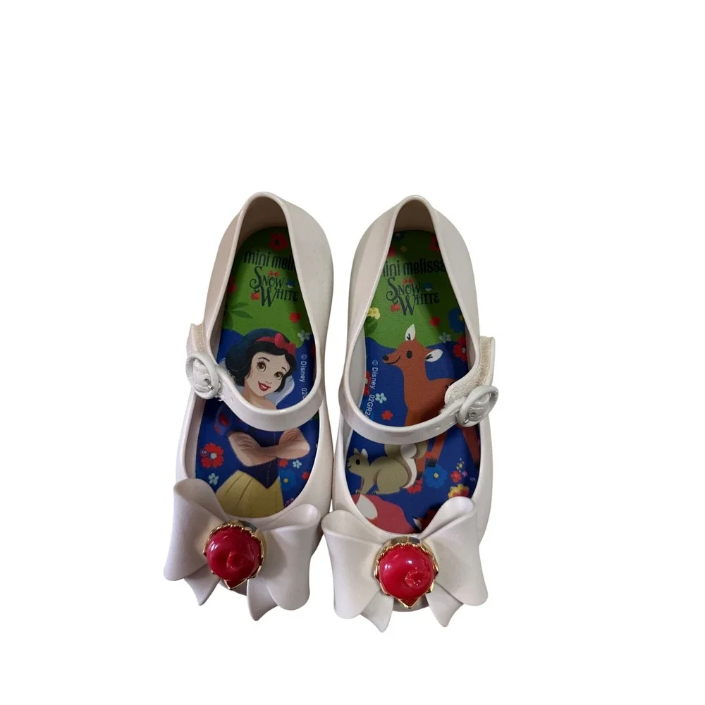 999. Mini Melissa Girls' Snow White Shoes White  Casual Character Shoes Scented